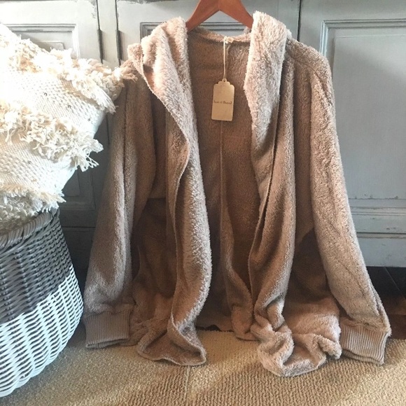 Restocked! Cozy Teddy Bear Hooded Knit Cardigan - Picture 7 of 8